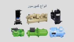 کاور انواع کمپرسور شامل کمپرسور اسکرال، کمپرسور پیستونی،کمپرسور اسکرو و کمپرسور سانتریفیوژ برای سیستم‌های تهویه و تبرید