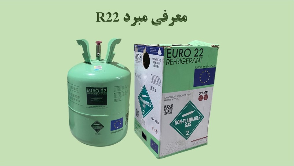 کپسول مبرد R22 به همراه بسته‌بندی — کاور مقاله معرفی گاز R22